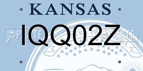IQQ02Z Kansas License Plate