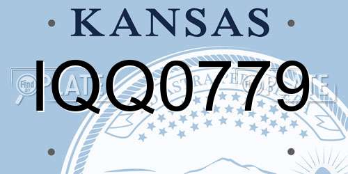 IQQ0779 Kansas License Plate