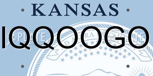 IQQOOGO Kansas License Plate