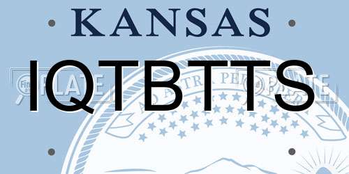 IQTBTTS Kansas License Plate