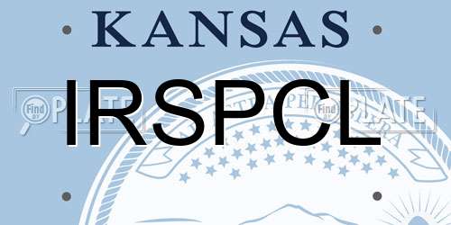 IRSPCL Kansas License Plate