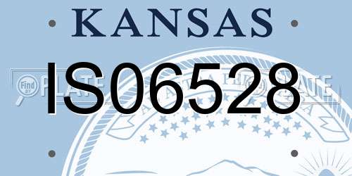 IS06528 Kansas License Plate