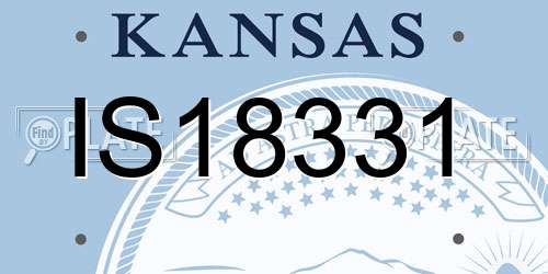 IS18331 Kansas License Plate