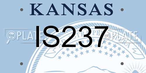 IS237 Kansas License Plate