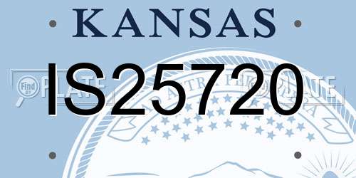 IS25720 Kansas License Plate