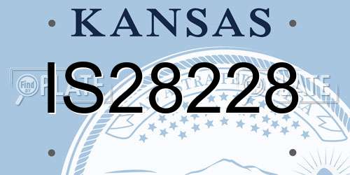IS28228 Kansas License Plate