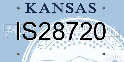 IS28720 Kansas License Plate