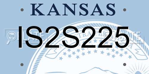 IS2S225 Kansas License Plate