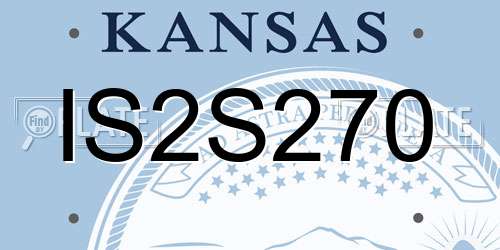 IS2S270 Kansas License Plate