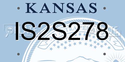 IS2S278 Kansas License Plate