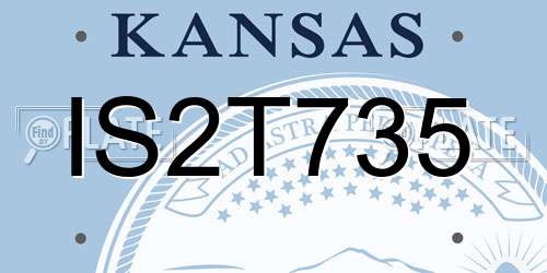 IS2T735 Kansas License Plate