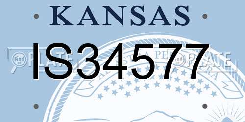 IS34577 Kansas License Plate