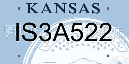 IS3A522 Kansas License Plate