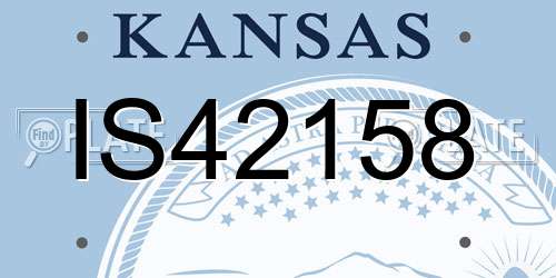IS42158 Kansas License Plate