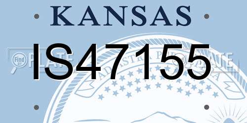 IS47155 Kansas License Plate