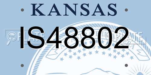 IS48802 Kansas License Plate