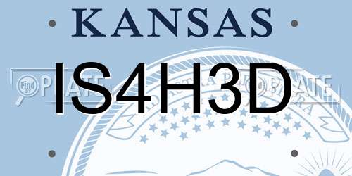 IS4H3D Kansas License Plate