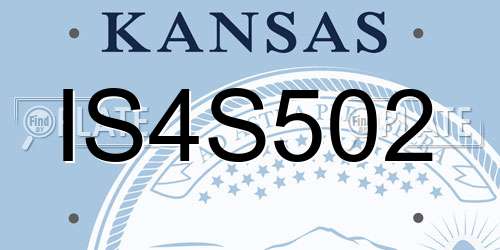 IS4S502 Kansas License Plate