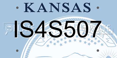 IS4S507 Kansas License Plate