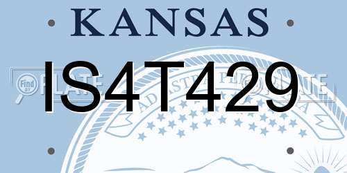 IS4T429 Kansas License Plate