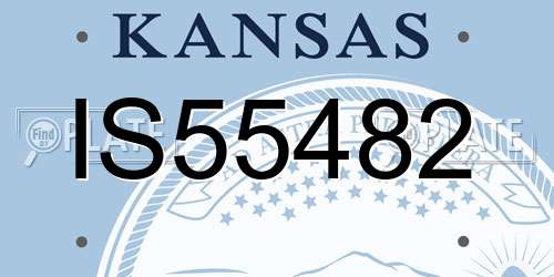 IS55482 Kansas License Plate
