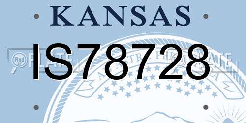IS78728 Kansas License Plate