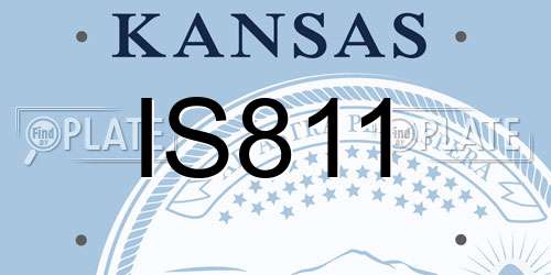 IS811 Kansas License Plate