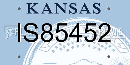 IS85452 Kansas License Plate