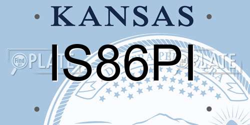 IS86PI Kansas License Plate
