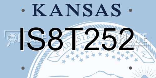 IS8T252 Kansas License Plate