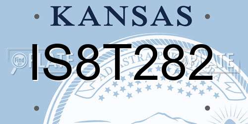 IS8T282 Kansas License Plate
