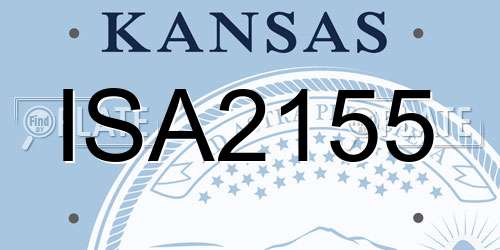 ISA2155 Kansas License Plate