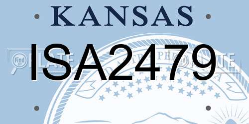 ISA2479 Kansas License Plate