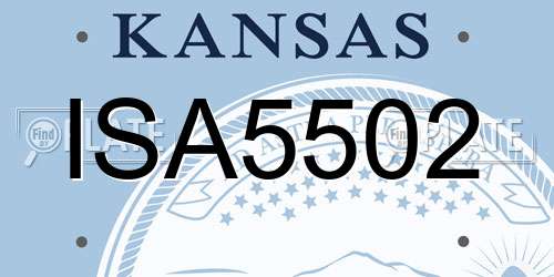 ISA5502 Kansas License Plate