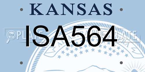ISA564 Kansas License Plate