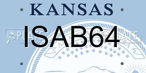 ISAB64 Kansas License Plate