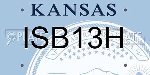 ISB13H Kansas License Plate