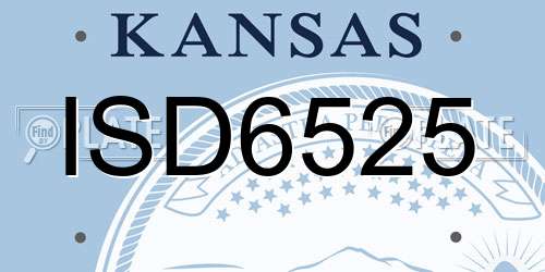 ISD6525 Kansas License Plate