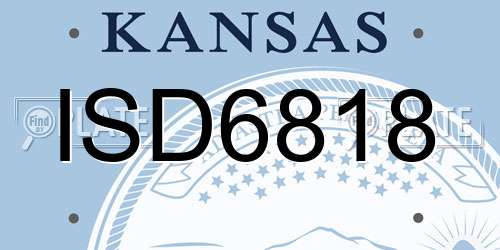 ISD6818 Kansas License Plate