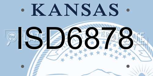 ISD6878 Kansas License Plate