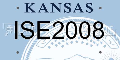 ISE2008 Kansas License Plate