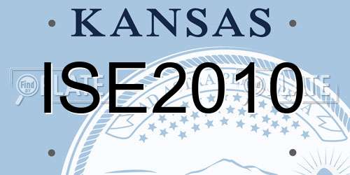 ISE2010 Kansas License Plate