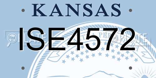 ISE4572 Kansas License Plate