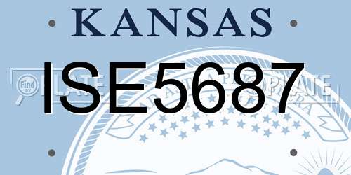 ISE5687 Kansas License Plate