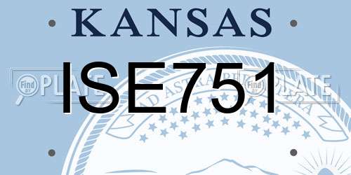 ISE751 Kansas License Plate