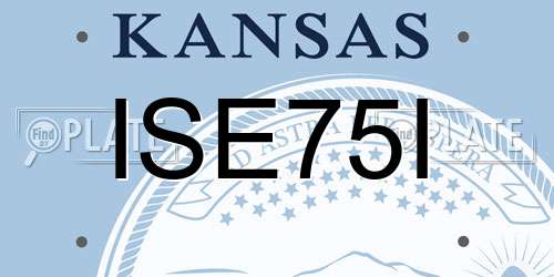 ISE75I Kansas License Plate
