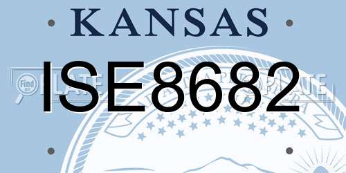 ISE8682 Kansas License Plate
