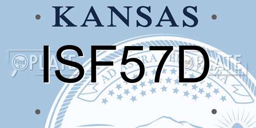 ISF57D Kansas License Plate