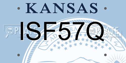 ISF57Q Kansas License Plate