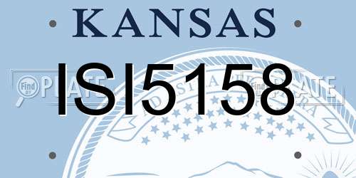 ISI5158 Kansas License Plate